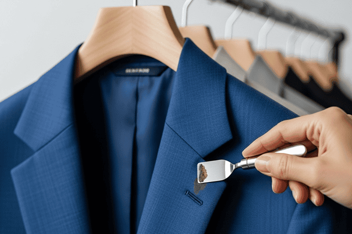 Stoffen voor maatkleding en textielbewerking bij Opuro Development in België.